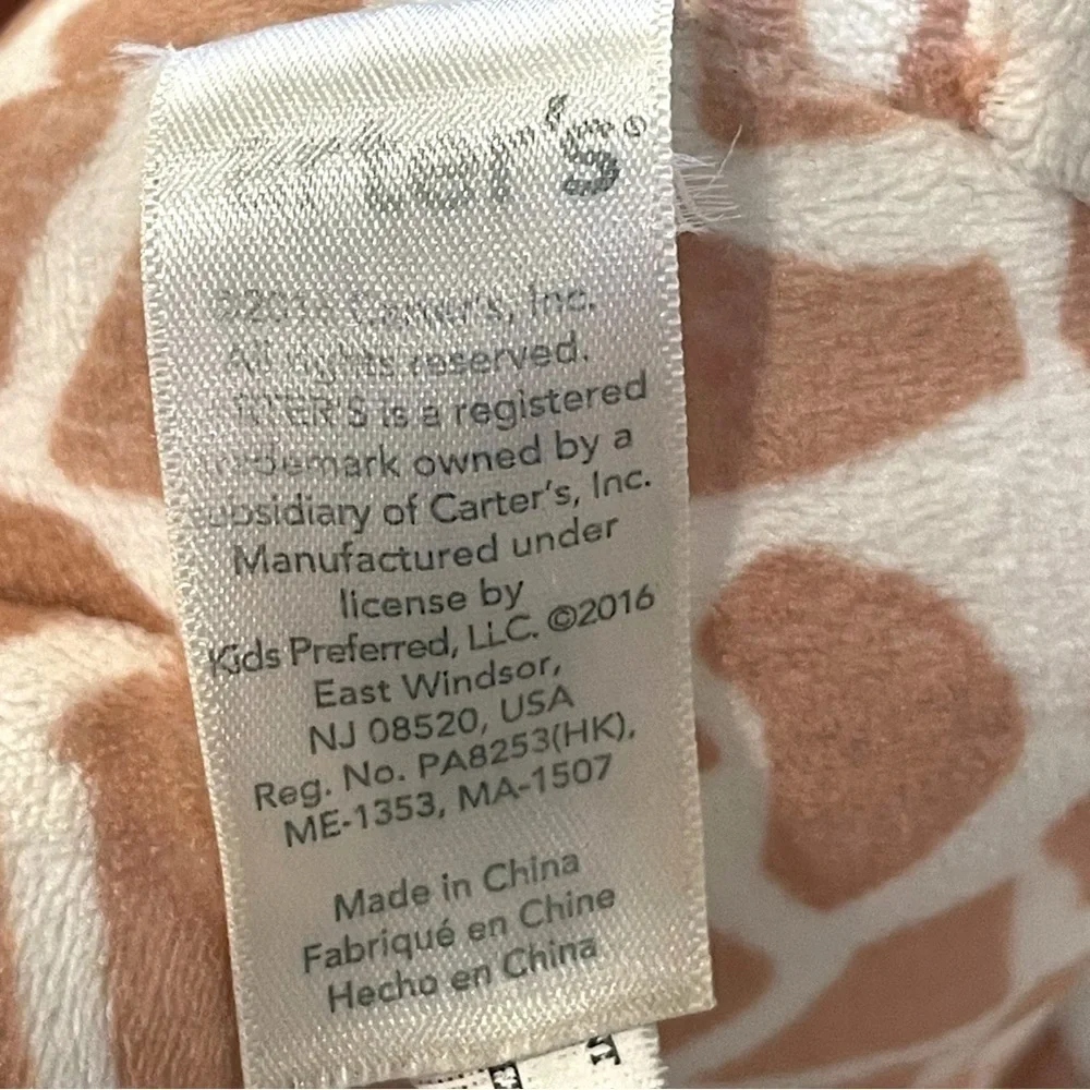 Carter's Developmental Giraffe Plush Stuffed Animal Mirror Crinkle Teether